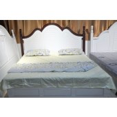 意全沙发  韩式套色床头+实木床箱+环保棕垫+两个床头柜
