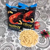 MtBoy蟹黄味虾条追剧零食1袋80g开袋即食网红推荐零食