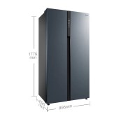 Midea/美的 BCD-549WKPZM(E)双门冰箱对开门家用无霜风冷智能变频