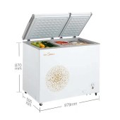 Midea/美的 BCD-200DKM(E) 双箱顶开 卧式双温节能家用 冷柜冰柜