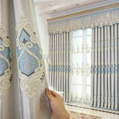 窗帘遮光布2020年新款北欧简约卧室客厅欧式遮阳高档大气防晒隔热