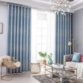 2020年新款流行窗簾北歐簡約風臥室飄窗客廳全遮光布遮陽隔熱防曬