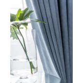 窗帘北欧简约莫兰迪客厅卧室遮光2020年新款流行雪尼尔轻奢窗帘布